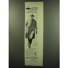1949 Alligator Rainwear Ad - America's Most Wanted Gabardine