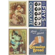 Frys Chocolate Butterscotch Bermaline Bread 4x Advertising Postcard s
