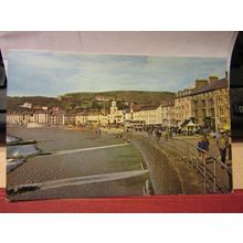 THE PROMENADE, Aberystwyth, Wales used postcard. Ceredigion 1964 pm =
