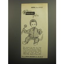 1957 Reeves Fabric Ad Coat by American Jr. - This is a Reeves Fabric