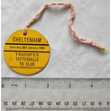 1984 Cheltenham Transfer Tattersalls to Club badge