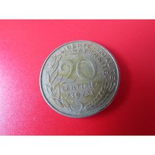 1973 FRANCE TWENTY CENTIMES FREE POST. S