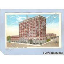 CT Bridgeport Stratfield Hotel Street Scene Intersection w/Old Cars ct_box~254
