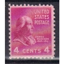 808 4c James Madison Fine MNH B0136