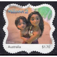 2025: DISNEY, MOANA 2, PART 2, $1.70 USED SELF-ADHESIVE MYSTAMP. 015