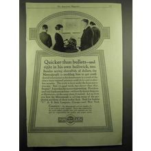 1918 Mimeograph Machine Ad - Quicker Than Bullets