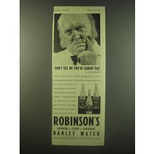 1940 Robinson's Barley Water Ad - Don't tell me you've caught Flu
