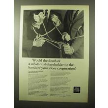 1966 New York Life Ad - Death of Shareholder