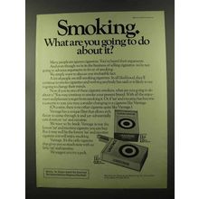 1973 Vantage Cigarettes Ad - Smoking What Are You