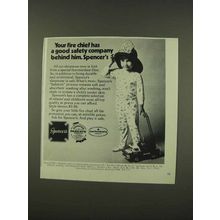1973 Spencer's Sleapwear Ad - Your Fire Chief