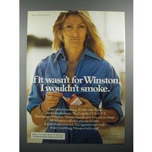 1975 Winston Cigarette Ad - I Wouldn't Smoke