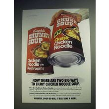 1992 Campbell's Chunky Chicken Noodle Soup Ad