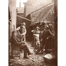 Fishing At Robin Hoods Bay Yorkshire Award Photo Postcard