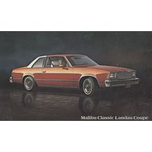 Chevrolet Malibu Classic Landau Coupe 1978 Car Advertising Postcard