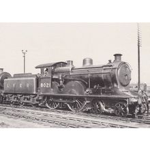 LNER 8021 Driver and Train Postcard