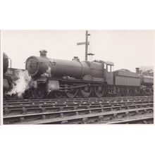 GWR 6826 4-6-0 at Worcester Railway Station Old Train RPC Postcard