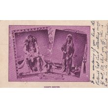 Warners Bookstore American Red Indian Advertising Postcard
