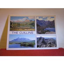 multiview, THE CUILLINS, Isle of Skye used postcard J.Arthur Dixon 1993 pm =