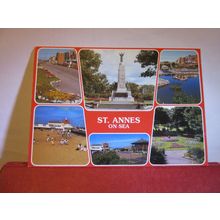 multiview ST. ANNES-ON-SEA, LANCASHIRE. used postcard by Bamforth unfranked =