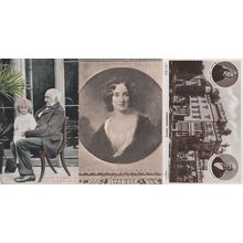 Mrs Gladstone in 1837 Prime Minster 3x Antique Portrait Political Postcard s