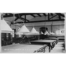Billiard Room RAF Military Barracks Halton Bucks Old Postcard