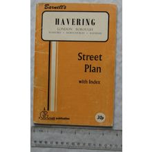 1976 Barnett's Street Plan with Index, Havering, Romford, Honchurch, Rainham