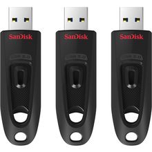 Sandisk 32GB 3-Pack Ultra USB 3.0 Flash Drive 32GB (Pack of 3) - SDCZ48-032G-GAM