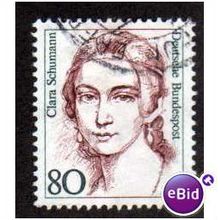 GER 1986 80pf 'FAMOUS WOMEN -CLARA SCHUMANN' FINE USED (EBID1007)