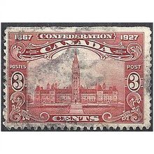Canada 1927 SG268 3c Carmine Good Used ..