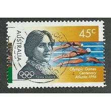 AUS 1996 45c 'OLYMPICS -FANNY DURACK' FINE USED (EBID38-908)