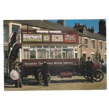 OLD BUS, Beamish Open Air Museum, Stanley Durham vintage postcard unposted =