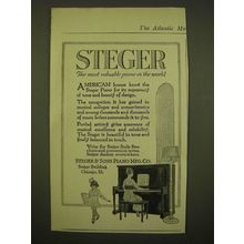 1918 Steger Piano Ad - Steger the most valuable piano in the world