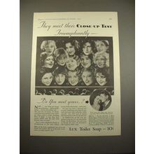 1930 Lux Soap Ad w/ 14 Movie Stars - Joan Crawford!
