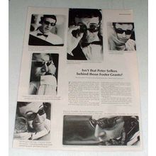 1965 Foster Grant Sunglasses Ad w/ Peter Sellers