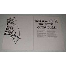 1967 Avis Rent-a-Car Ad - Winning Battle of the Bugs