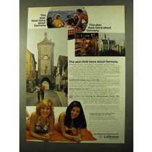 1970 Lufthansa Airlines Ad - Think Twice