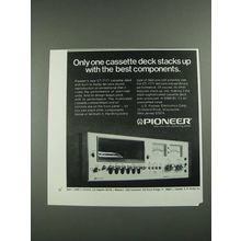 1975 Pioneer CT-7171 Cassette Deck Ad - Only One Stacks Up