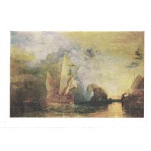 ULYSSES DERIDING POLYPHEMUS by J M W Turner unused postcard National Gallery #