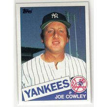 1985 Topps Baseball card 769 Joe Cowley