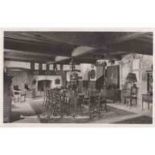 Banqueting Hall Gwydr Castle Llanrwst Welsh RPC Postcard