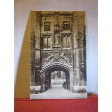 GATEWAY, CHRIST'S COLLEGE CAMBRIDGE unused vintage postcard by F Frith =