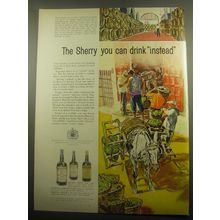 1959 Harvey's Sherry Ad - The Sherry you can drink instead