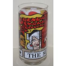 1976 Libbey Sunday Funnies Brenda Starr Reporter Glass