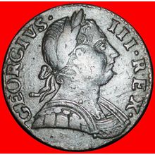 Ⰶ GEORGE III 1760-1820:GREAT BRITAIN★TYPE OF 1/2 PENNY 1774★LOW START★NO RESERVE