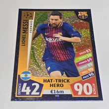 Match Attax Champions League 2017/18 Lionel Messi Hat-Trick Hero BARCELONA TOPPS