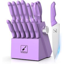 Imarku 14-Piece Professional Knife Set with Built-In Sharpener, Stainless Steel