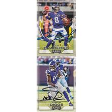 SAM BRADFORD & STEFON DIGGS AUTO 2016 MINNESOTA VIKINGS ALL-PRO OFFENSE PLAYERS