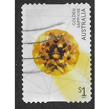 AUS 2017 $1.00 (S/A)'RARE BEAUTIES -GOLDEN SAPPHIRE' FINE USED (EBID63-876)