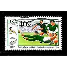 SOUTH AFRICA 1989 RUGBY 40c SOUTH AFRICA V NEW ZEALAND 1937 SG 687 FINE USED#