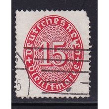 GERMANY 1923 15pf DIENSTMARKE OFFICIAL USED SG O436